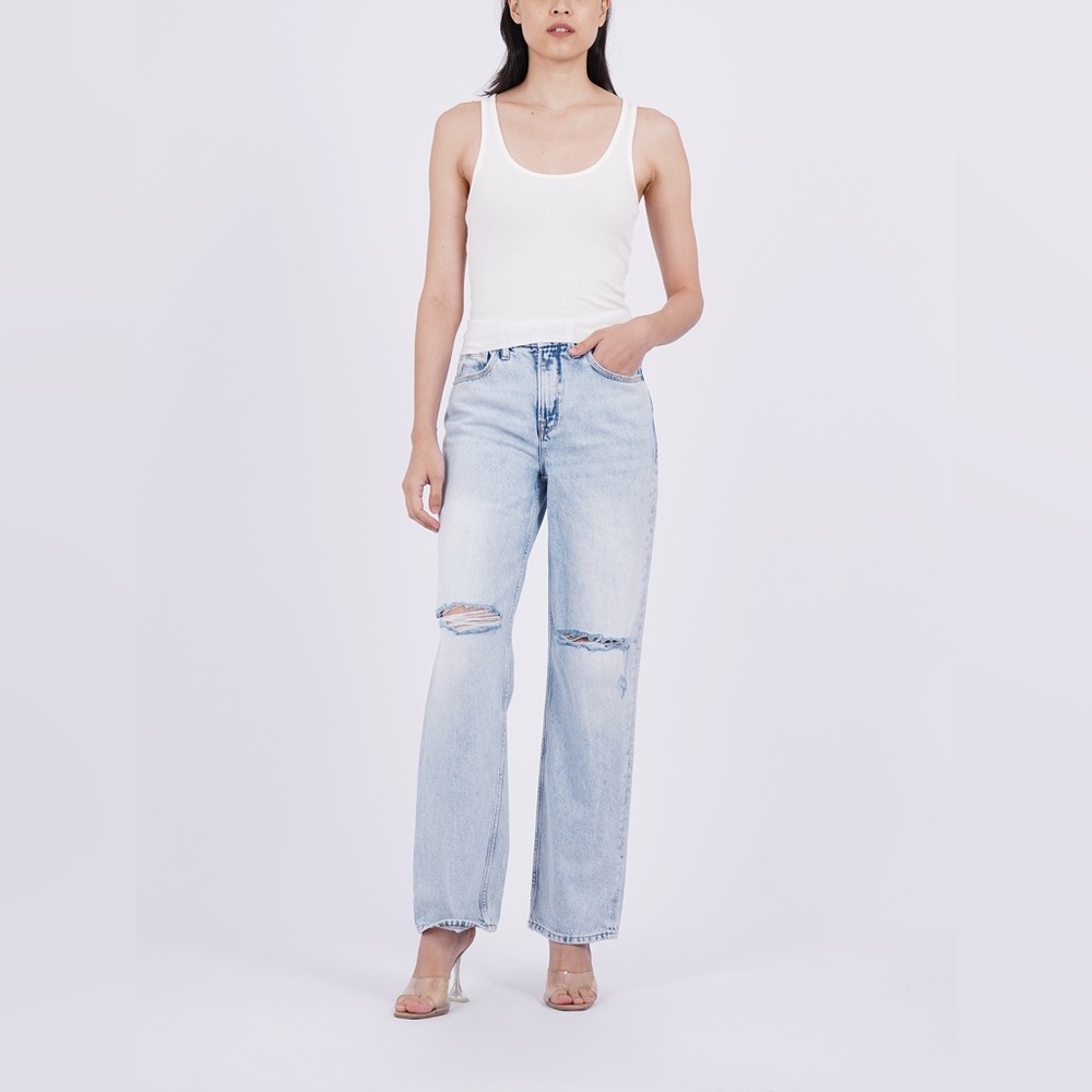 Good American Good 90's Relaxed Jeans in Blue542 6 28